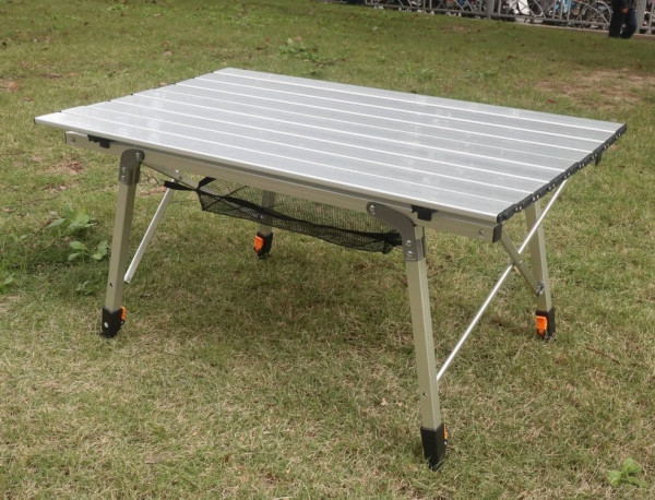 Stůl skládací 90x51.5x45/65cm, stříbrný