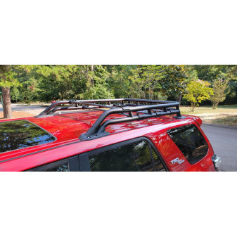 Střešní koš na zavazadla 140 × 100 cm – hliníkový nosič nákladu, nosnost 150 kg