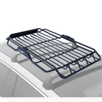 Střešní koš na zavazadla 127*99*13 cm – ocelový nosič nákladu, nosnost 150 kg