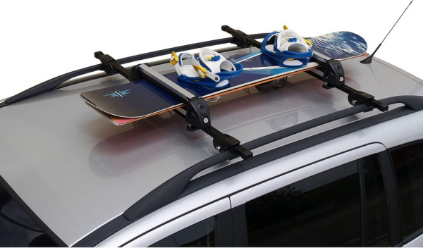 Střešní nosič lyží a snowboardů 90 cm – hliníkový držák až pro 6 párů lyží - 95x15x15cm