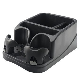 Organizér na sedadala, palubu auta s držíkem na nápoje, černý