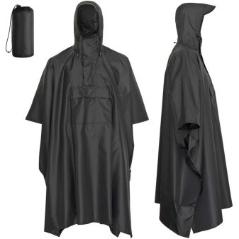Voděodolné pončo do deště – 210T ripstop polyester