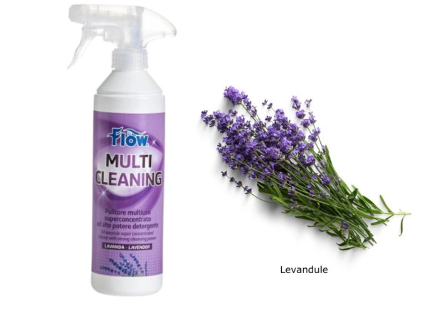 Flow Multi Cleaning čistící a dezinfekční prostředek pro karavan a obytné vozy levandule koncentrát 500ml