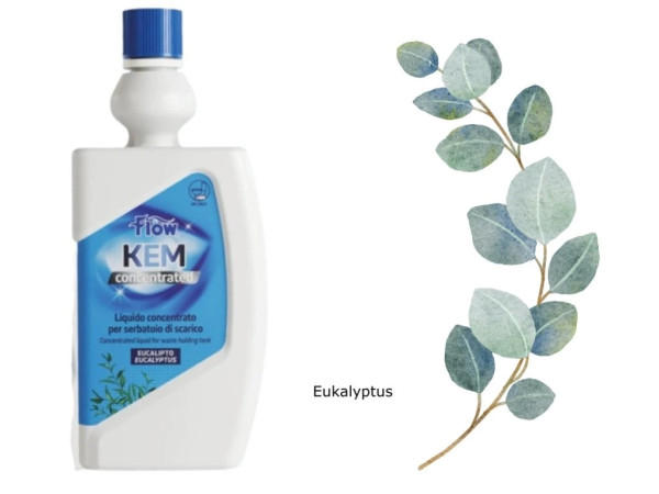 Flow Kem WC chemie - přípravek pro odpadní kazety koncentrát EUKALYPTUS 780ml
