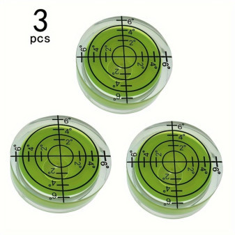 Vodováha bublinková, kulatá, s měřítkem 32*7mm, zelená