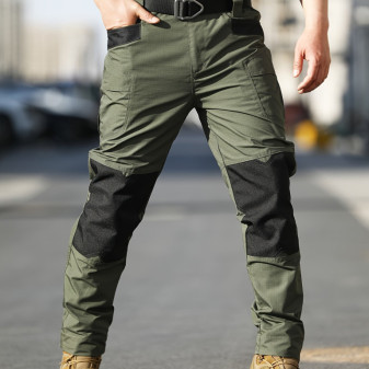 Kalhoty pánské, víceúčelové, vojenská zelená XXXL