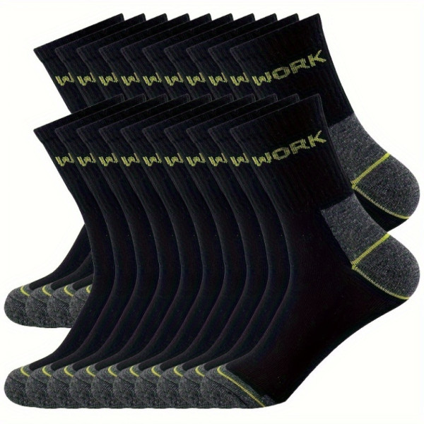 Ponožky pánské, vyšší, černé 20 párů