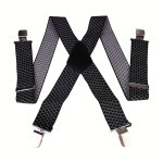 Šle pánské, nastavitelné s X zádovým rozpětím, černé