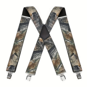 Šle pánské, maskáčové, nastavitelné s X zádovým rozpětím, hluboká kamufláž