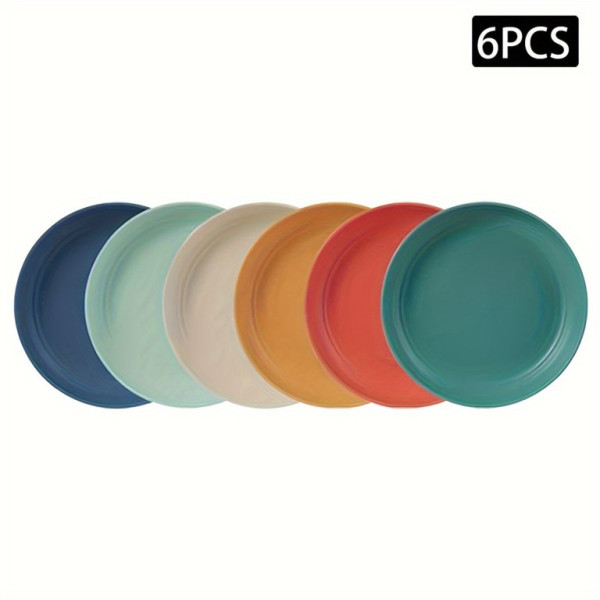 Talíře kulaté, odolné 19.81cm, vhodné pro kempování, 6ks