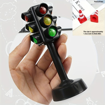 Sada mini dopravních světel a bariér