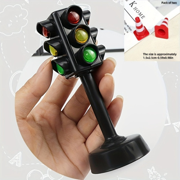 Sada mini dopravních světel a bariér