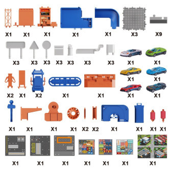 Hry interaktivní na sestavení 3v1