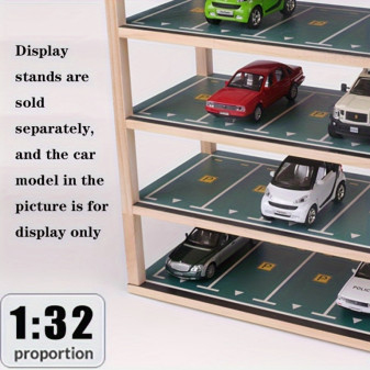 Garáž dřevěná na modely aut 1:32, vícepatrová
