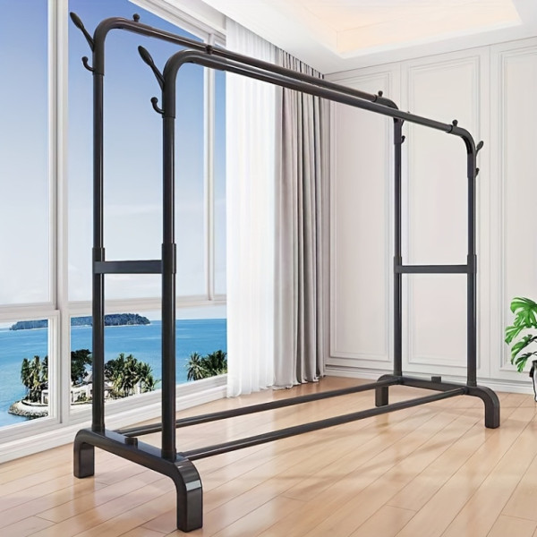 Závěsník dvojitý na oděvy, tyč 119.99cm