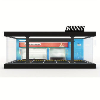 Garáž japonská 1:64 s pěti prostory, akrylátová