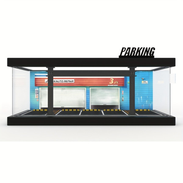 Garáž japonská 1:64 s pěti prostory, akrylátová
