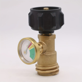 Ventil propanbutanový, mosazný s dvojitou stupnicí a indikátorem hladiny