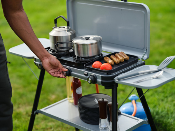 Vařič plynový tří hořákový CK2 Multi-Cook Plus na PB láhev Campingaz