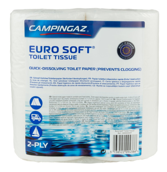 Papír toaletní, speciální pro chemické WC Euro Soft, 4 role, Campingaz