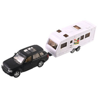 Model automobilu s obytným přívěsem
