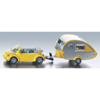 Model VW Brouk kabriolet s přívěsem Tab