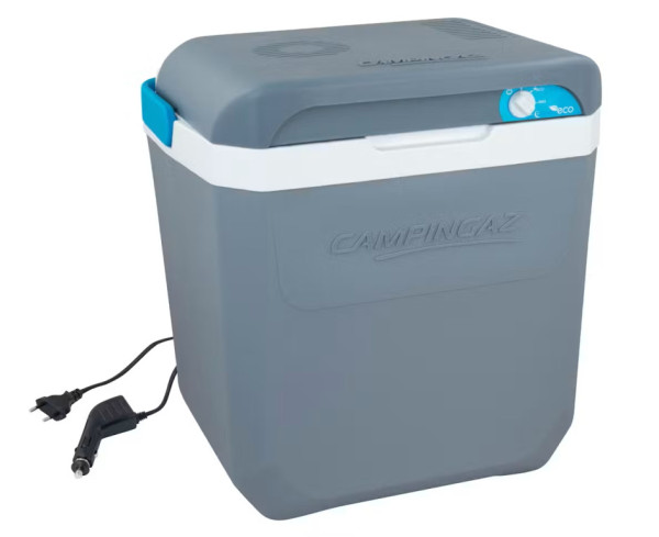 Box chladící elektrický Campingaz Powerbox Plus 28 l – 12 V / 230 V, termoelektrické chlazení, až o 20 °C pod okolní teplotu