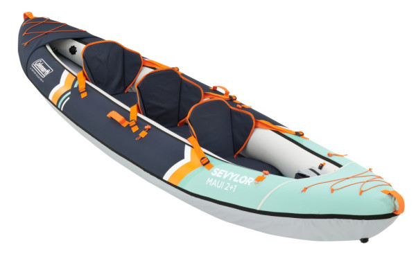 Kajak Maui 2+1 KIT, 3 místný 380x90cm nosnost 180kg Coleman
