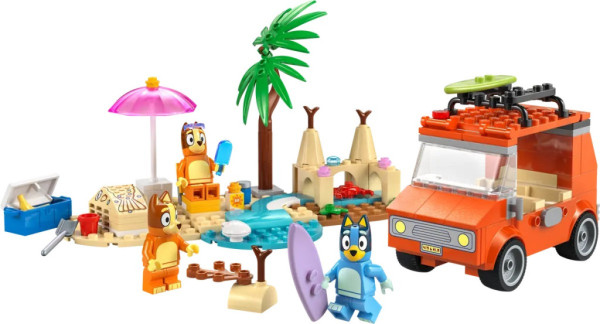 Lego Bluey 11202, Bluey a rodinný výlet autem na pláž