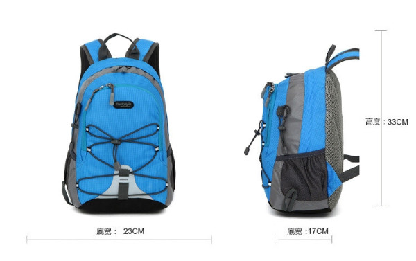 Batoh outdoorový, modrý, 23x17x33 cm, Smilodon
