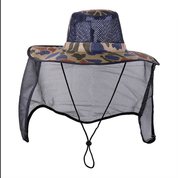 Klobouk lovecký se síťkou proti hmyzu, maskáčový, polyester, Kamper