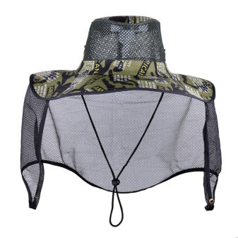 Klobouk lovecký se síťkou proti hmyzu, maskáčový, polyester, Kamper