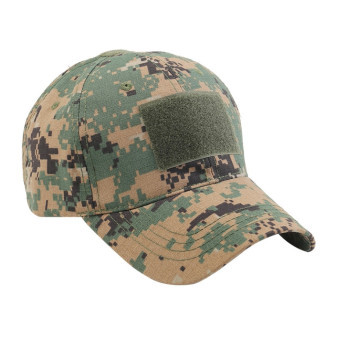 Kšiltovka taktická outdoorová, digital woodland, 65% polyester, 35% bavlna, Kamper