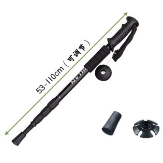 Hůl trekingová, 4 sekce 53-110 cm, Kamper