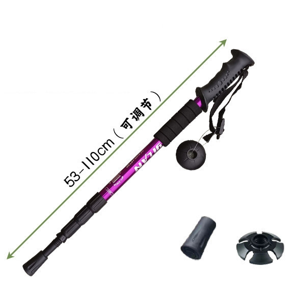 Hůl trekingová, 4 sekce 53-110 cm, Kamper