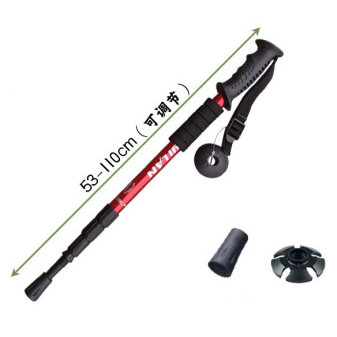 Hůl trekingová, 4-dílná, 53-110 cm, Kamper