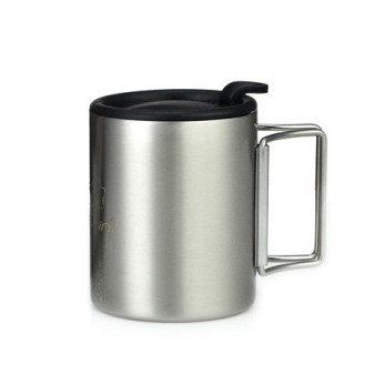 Hrnek kempingový s víčkem, nerezová ocel, 300ml, Kamper