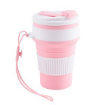 Hrnek skládací 350ml, růžový, Kamper