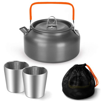 Konvice kempingová 1.2 l s 2 hrnky 180 ml, Kamper