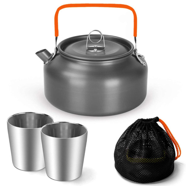 Konvice kempingová 1.2 l s 2 hrnky 180 ml, Kamper
