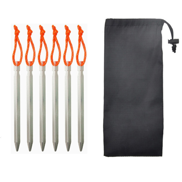 Kolíky stanové, hliník + plast, 10ks, 18 cm, Kamper