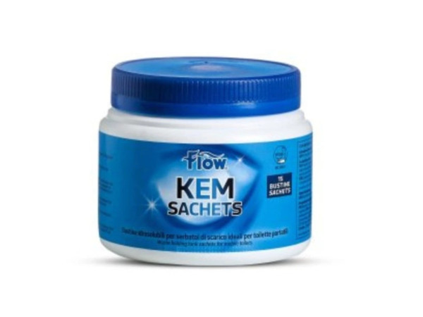 Flow KEM WC sáčky jednorázové rozkladové pro odpadní kazety BLUE SACHETS