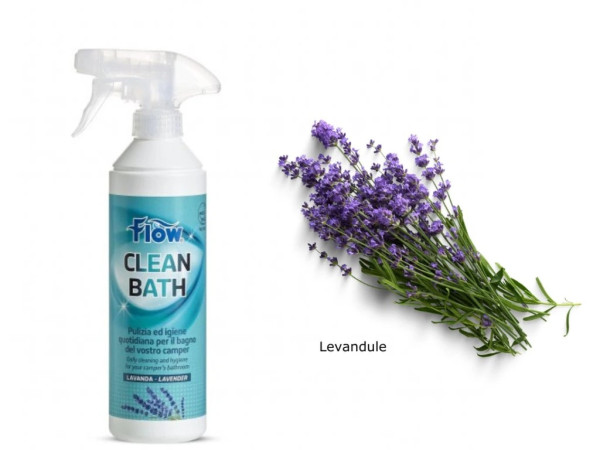 Flow Clean Bath čistící a dezinfekční prostředek levandule 500ml