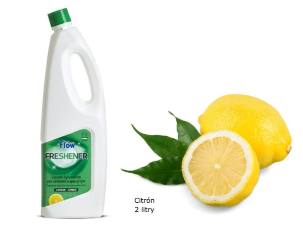 Flow Freshener Odmašťovací přípravek pro nádrže na šedou vodu CITRON 2L