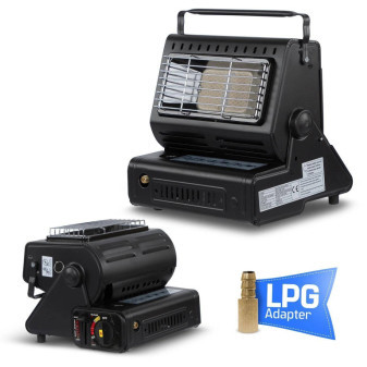 Ohřívač a sporák plynový, 2v1, 1.3kW s 12 kartušema