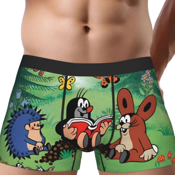 Boxerky pánské s motivem krtečka, velikost M