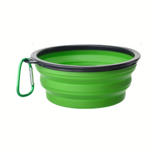 Miska přenosná, skládací, zelená, 1000ml