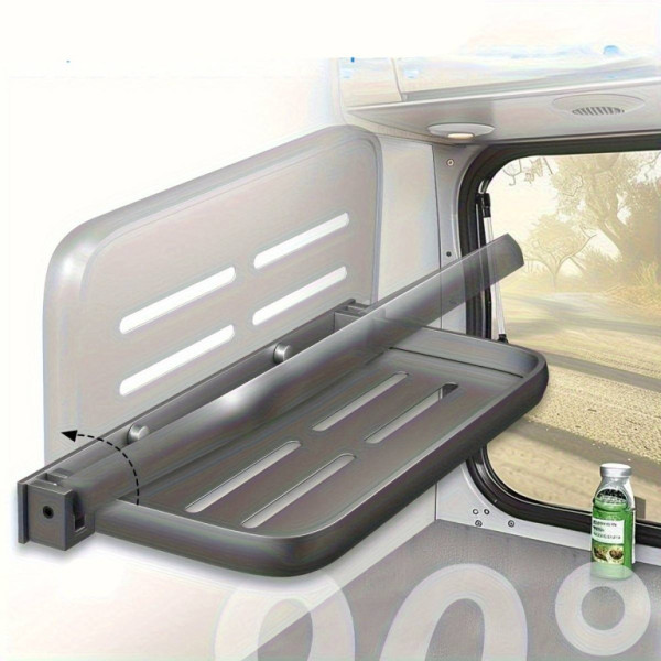 Poličky skladovací, aluminiové, pro RV, sklopné o 90°