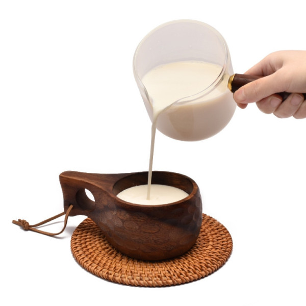 Hrnky z akátového dřeva s úchytem na provázek, 200ml