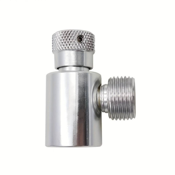 Adaptér pro CO2 láhve, stříbrný